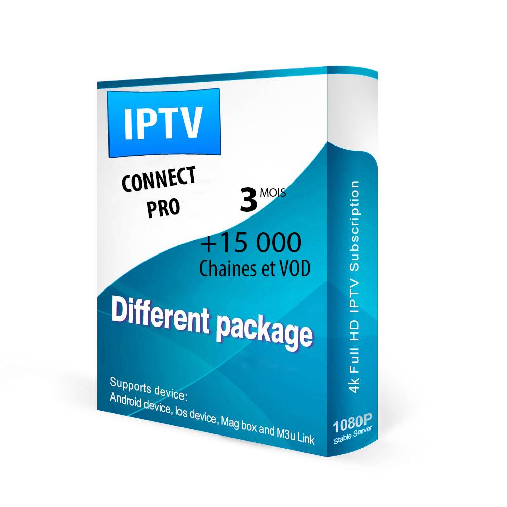 Visuel IPTV Connect Pro – offre 3 mois