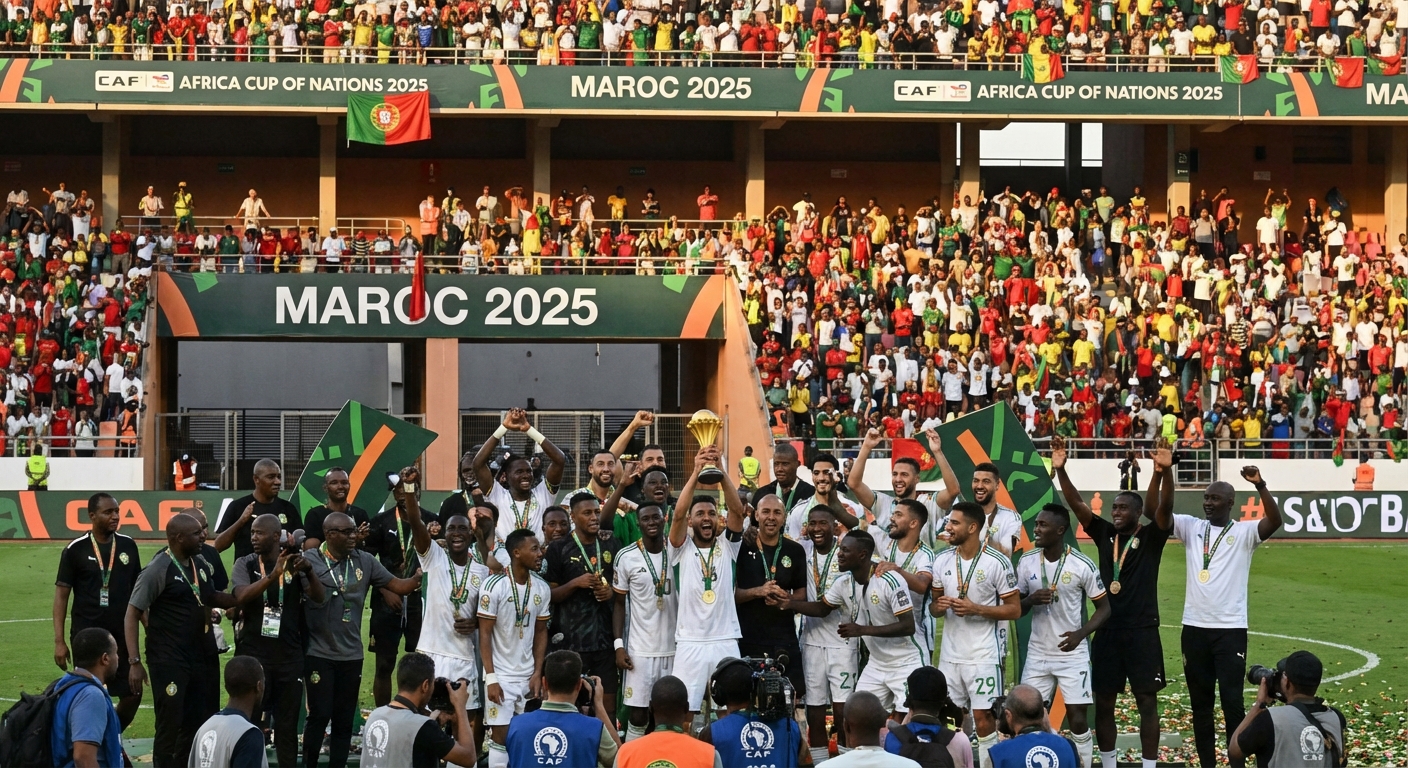Stade de football moderne au Maroc prêt pour accueillir la CAN 2025